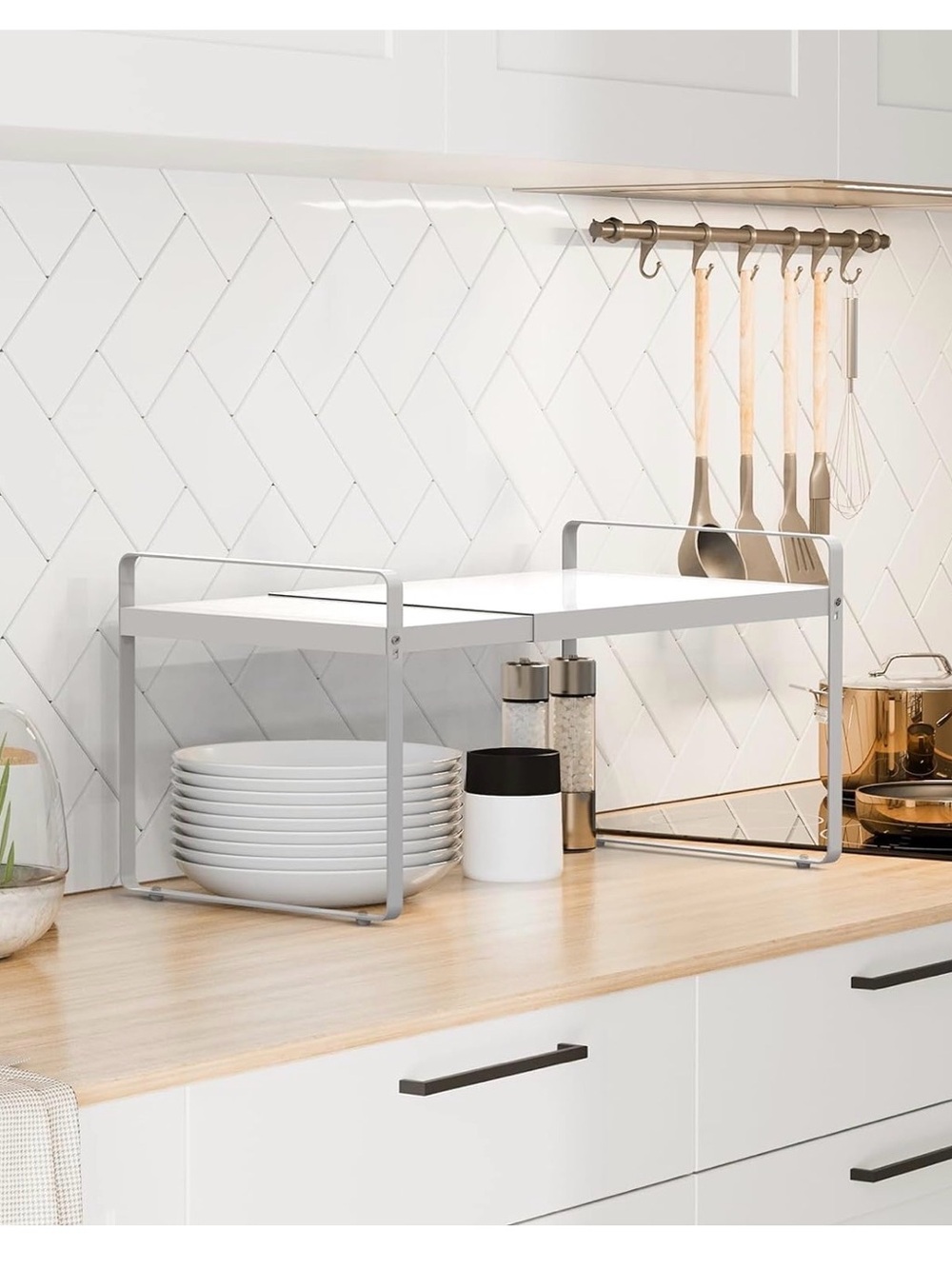 White Multi-Purpose Storage Rack Organizer - Picture 6 of 8